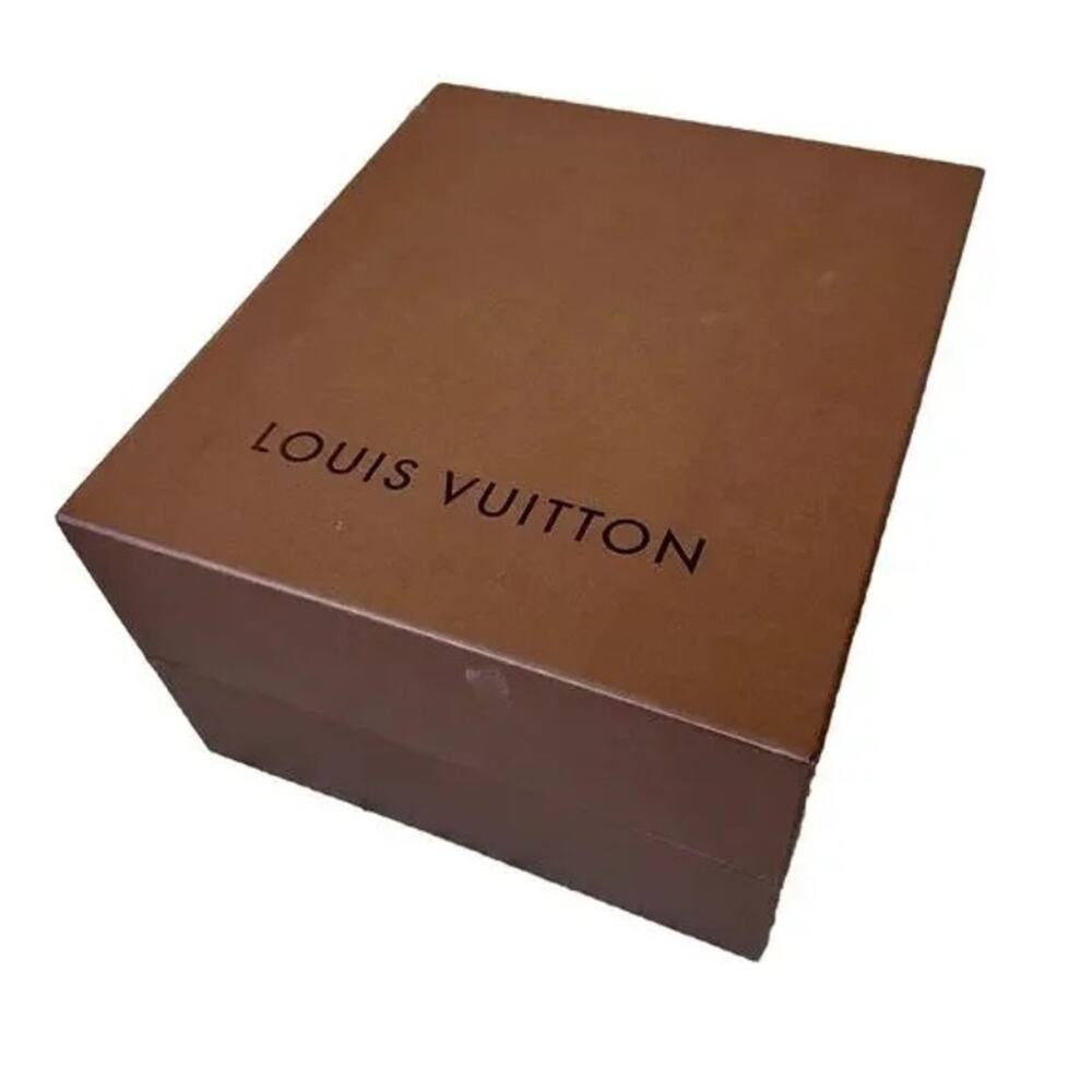 Louis Vuitton Large Empty Box 13" x 10.5" x 7" Tissue and Leather Ribbon